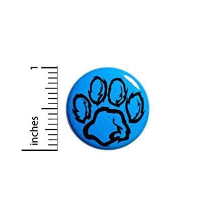 Furry Paw Logo - Amazon.com : Cool Paw Print Button Fur Babies Furry I Love Dogs Cats ...