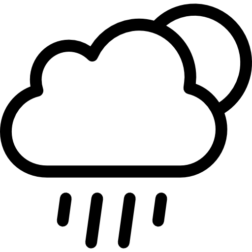 Black Weather Logo - Weather Clouds Icon
