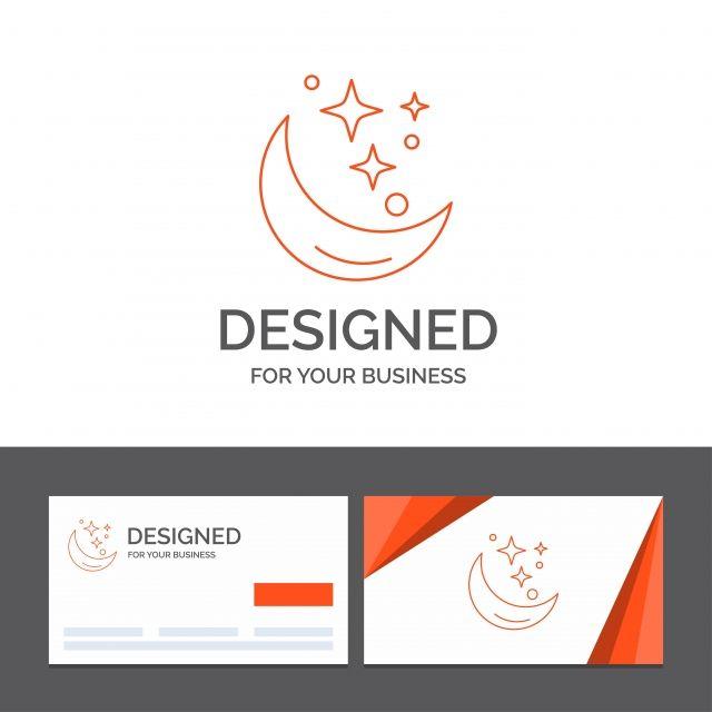 Black Weather Logo - Business Logo Template For Moon, night, star, weather, space Or