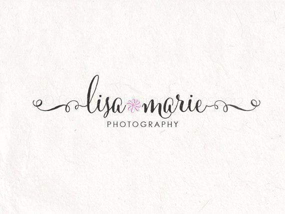 Pink Daisy Logo - Photography logo logo design using swirly text pink daisy