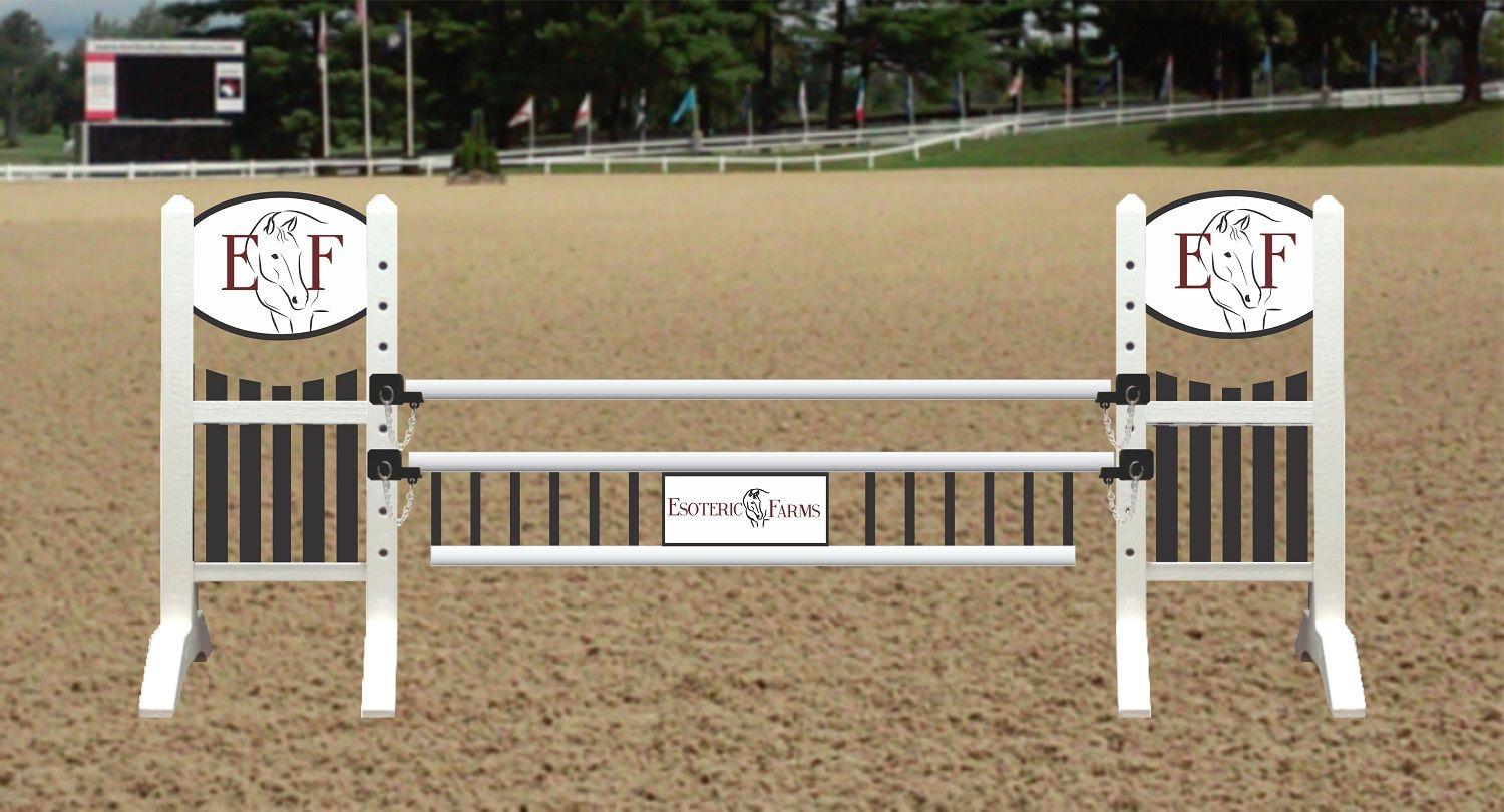 Equestrian Jumping Horse Logo - Mighty Minis by Model Horse Jumps