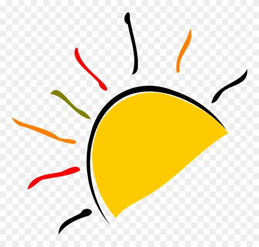 Yellow Sun Logo - Half Of A Yellow Sun - Free Transparent PNG Clipart Images Download