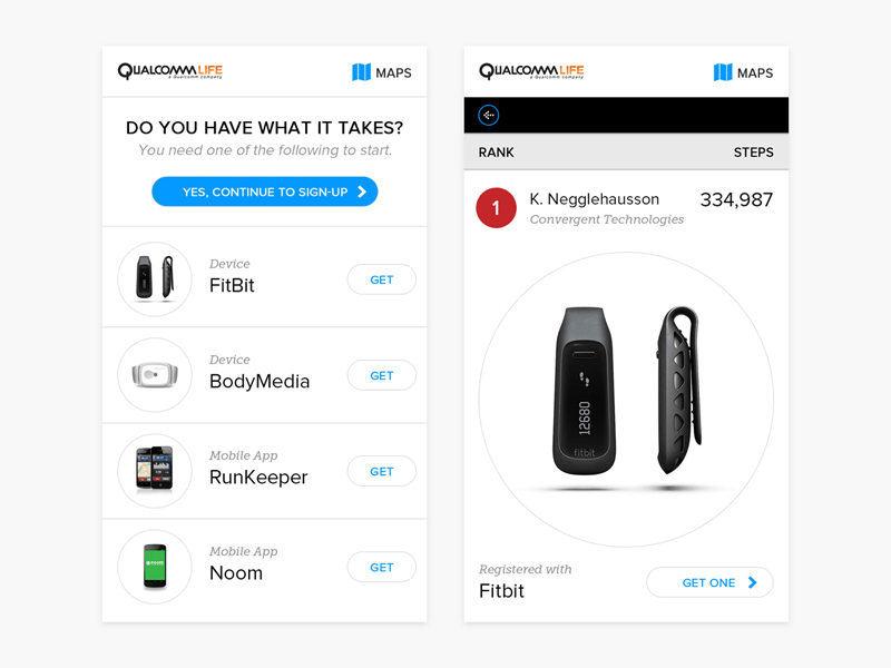 Qualcomm Life Logo - Qualcomm Life Walking App by James Touhey | Dribbble | Dribbble