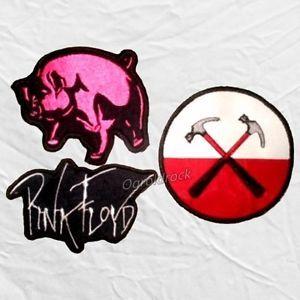 Pink Floyd Hammer Logo - Set Pink Floyd Embroidered Patches The Wall Hammers Logo Pig Word ...