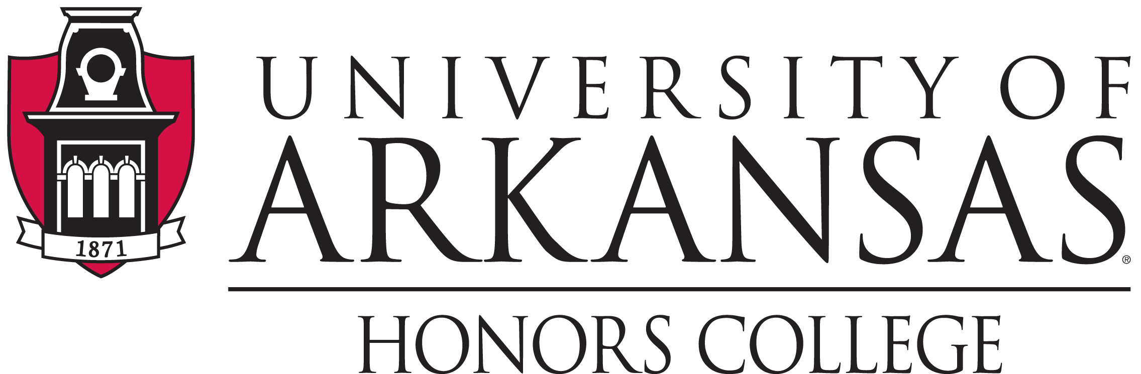 University of Arkansas Logo - Credit Your Grant. Honors College. University of Arkansas