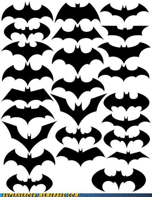Every Batman Logo - Every Batarang from Batman to Dark Knight Rises. Batman. Halloween