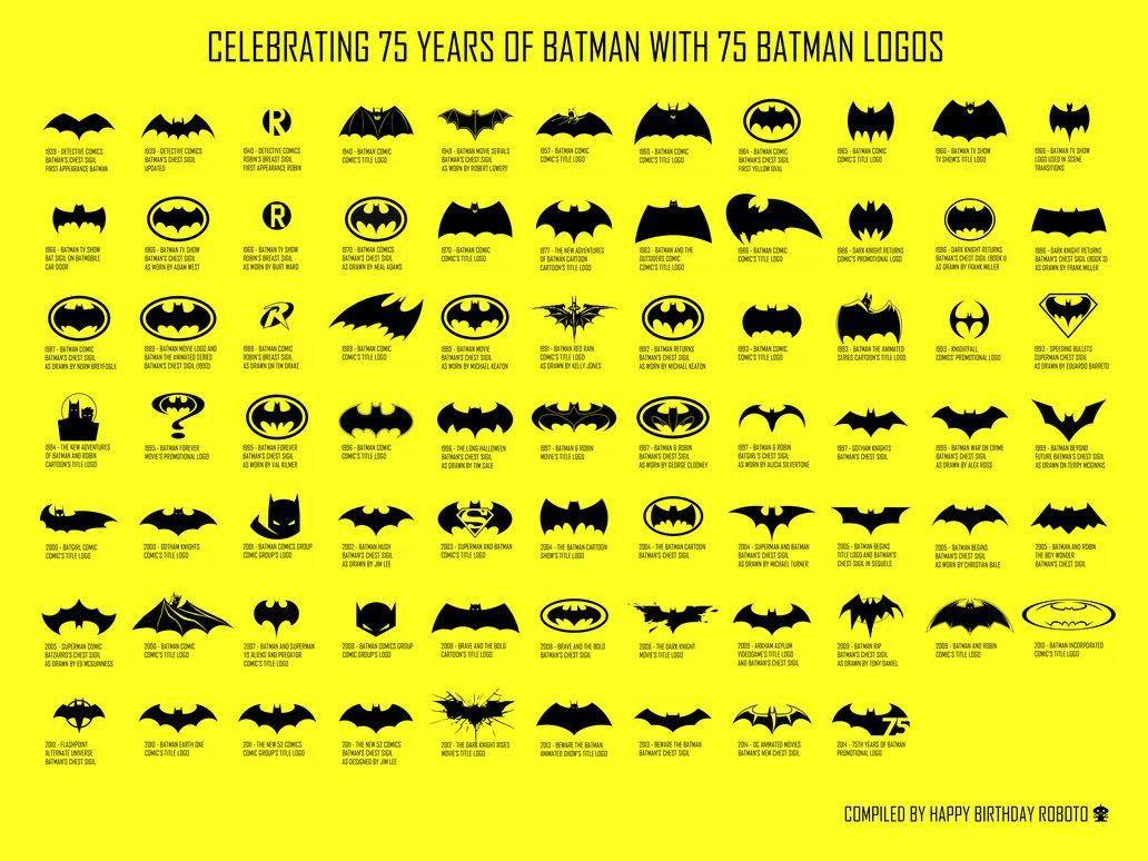 Every Batman Logo - Brian Greig - every Batman logo, however, is