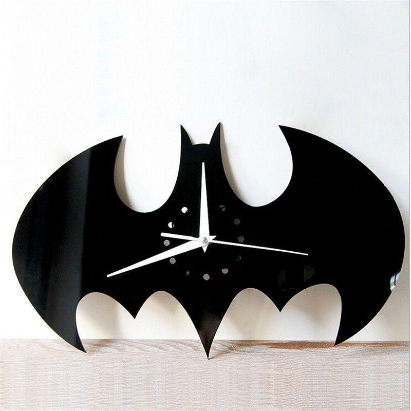 Every Batman Logo - Solid Handmade Batman Logo Acrylic Wall Clock For Home Decoration ...