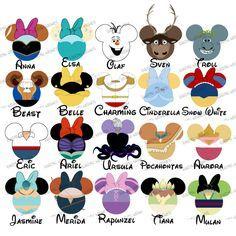 Disneyland Characters 2017 Logo - CHOOSE YOUR MOUSE HEAD CHARACTERS Disney Family Vacation digital ...