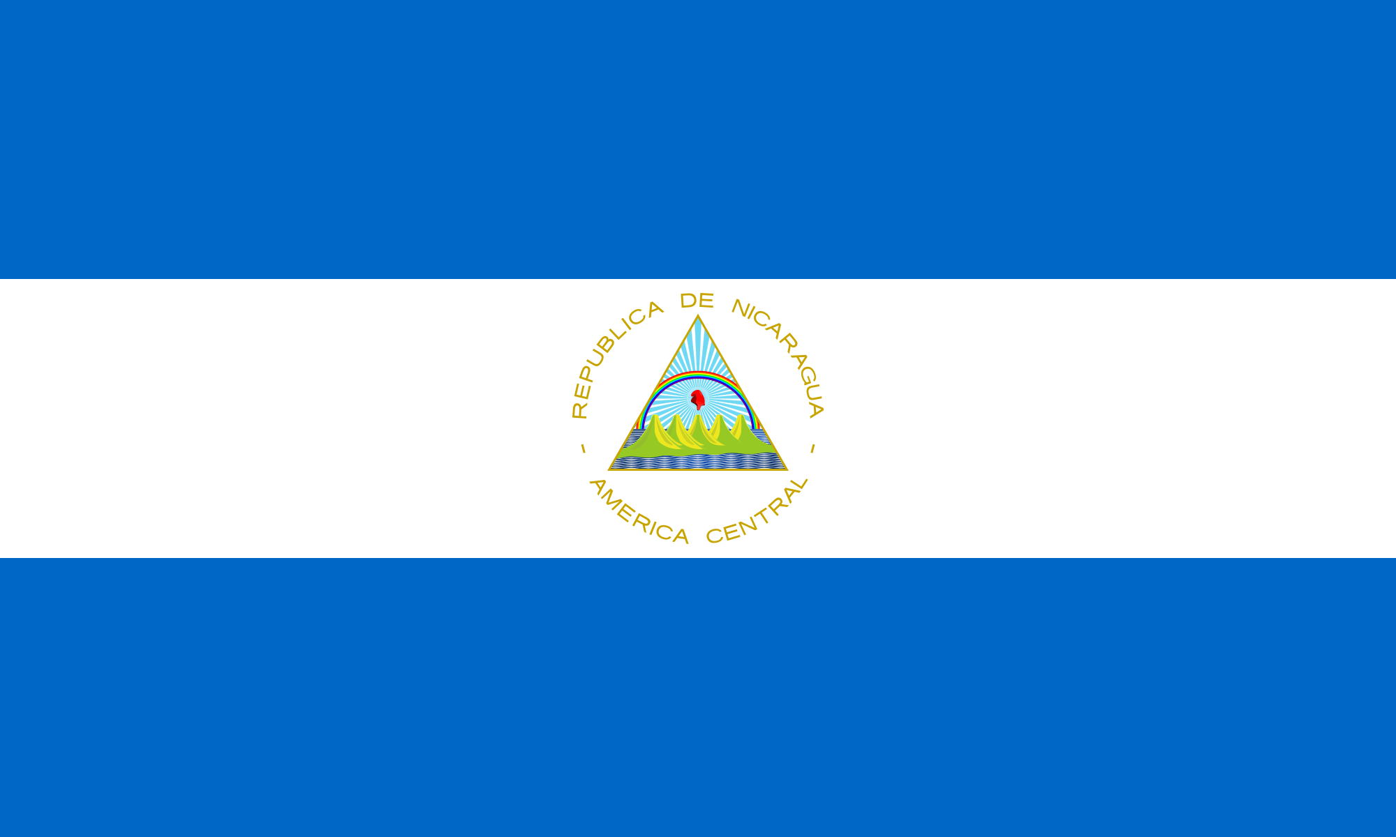 Multiple Triangle Blue Logo - Flag of Nicaragua