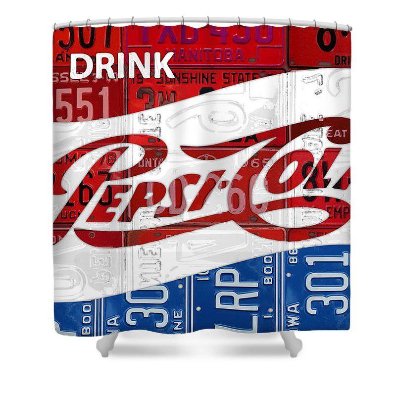 Vintage Pepsi Logo - Pepsi Cola Vintage Logo Recycled License Plate Art On Brick Wall
