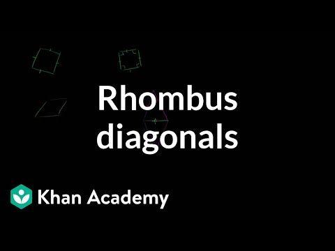 Two Red Rhombus Logo - Rhombus diagonals (video) | Quadrilaterals | Khan Academy