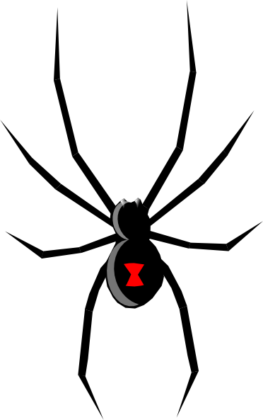 Black Widow Spider Logo - Cartoon Spider Clip Art | Black Widow clip art | wood burning ...