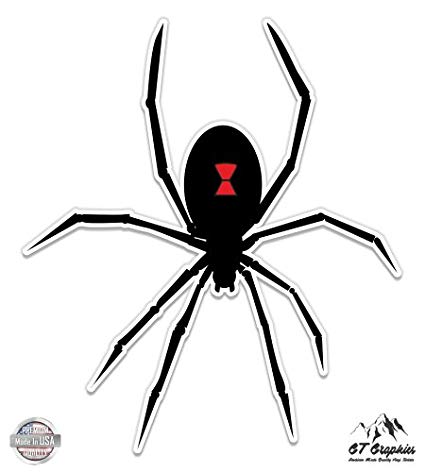 Black Widow Spider Logo - Amazon.com : Black Widow Spider Graphic - Vinyl Sticker Waterproof ...