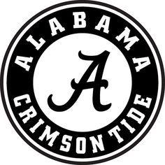Outlined Black and White Alabama Logo - Alabama Logo Stencil Group with 81+ items