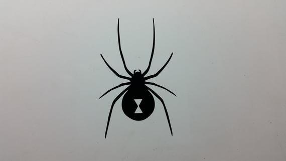 Black Widow Spider Logo - Black Widow spider symbol vinyl decal sticker several sizes