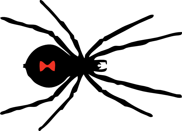 Black Widow Spider Logo - Black Widow Spider Clip Art at Clker.com - vector clip art online ...