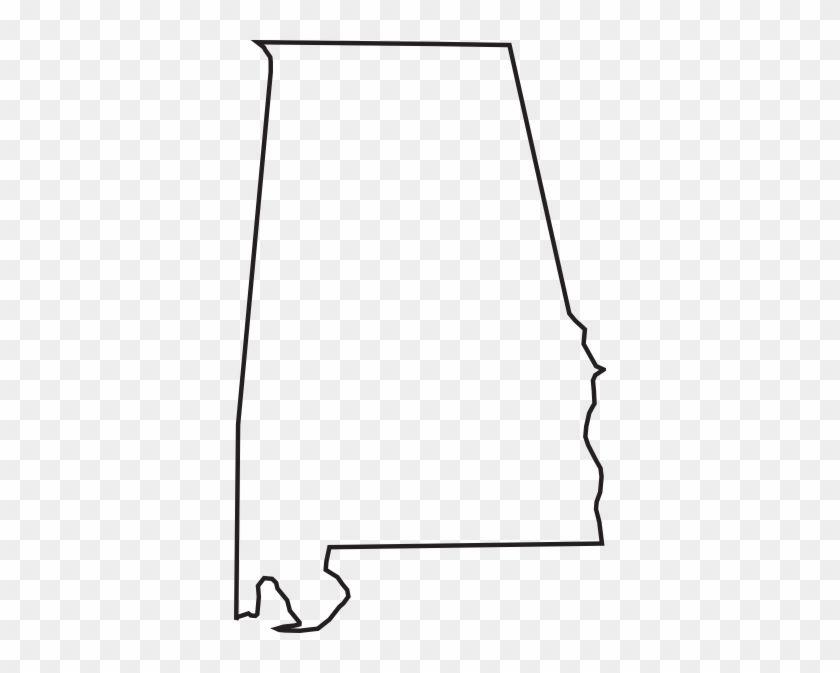 Outlined Black and White Alabama Logo - Font Alabama A For Silhouette State Outline Vector