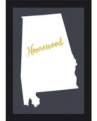 Outlined Black and White Alabama Logo - Score Big Savings: Homewood, Alabama - State Outline - White on Gray ...