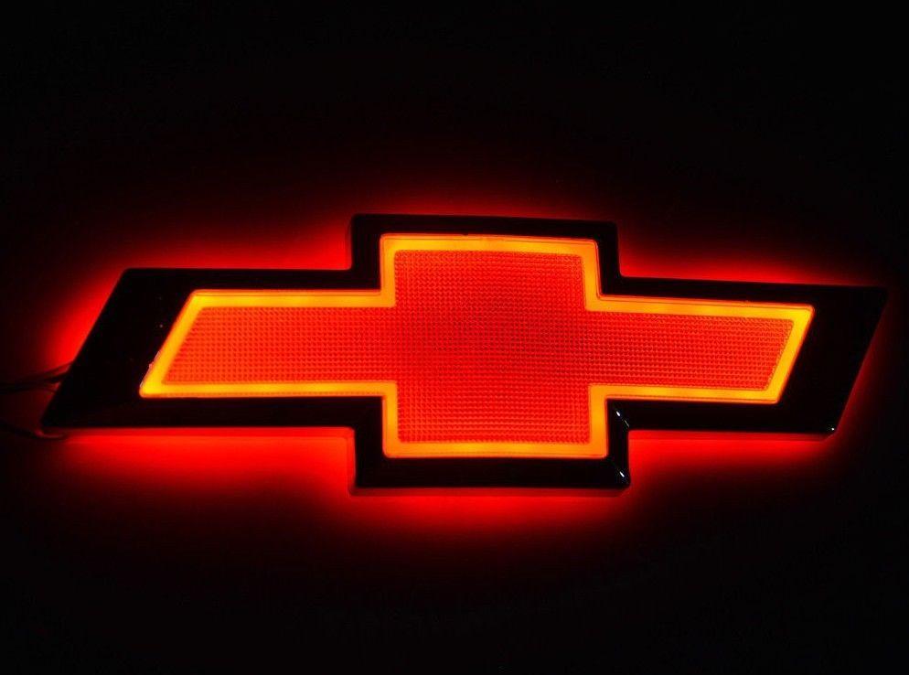 Red Lamp Logo - RED 5D LED Car Auto Tail Logo Light Badge Lamp Emblem For CHEVROLET