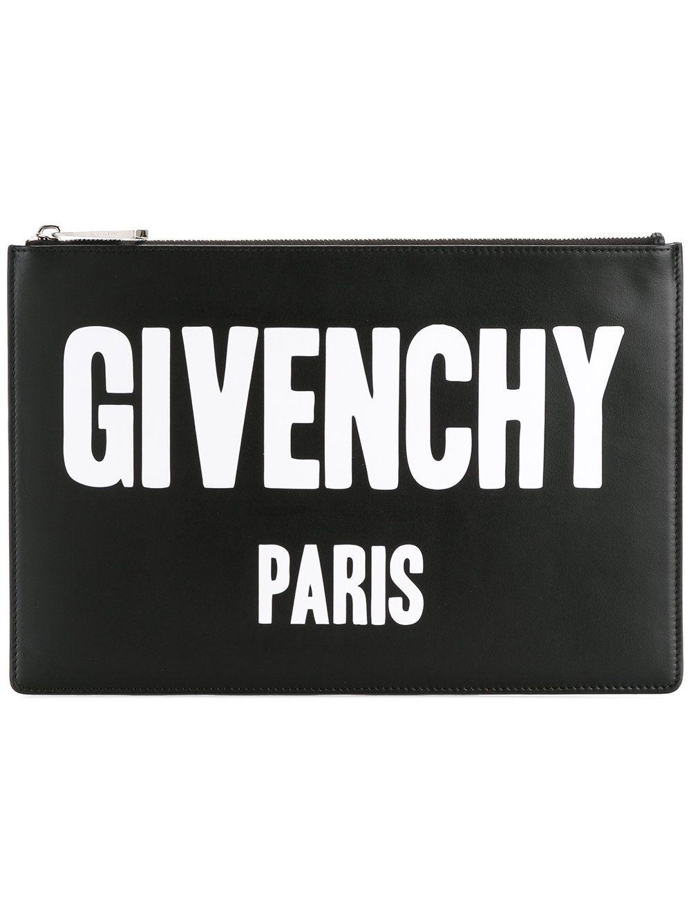 Givenchy Paris Logo - givenchy sandals barneys, Givenchy Paris Logo Print Clutch 001 Women