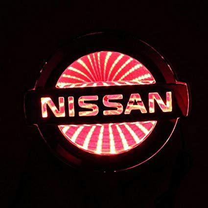 Red Lamp Logo - 3D Red Led NISSAN Logo Badge Light Car Trunk Emblem