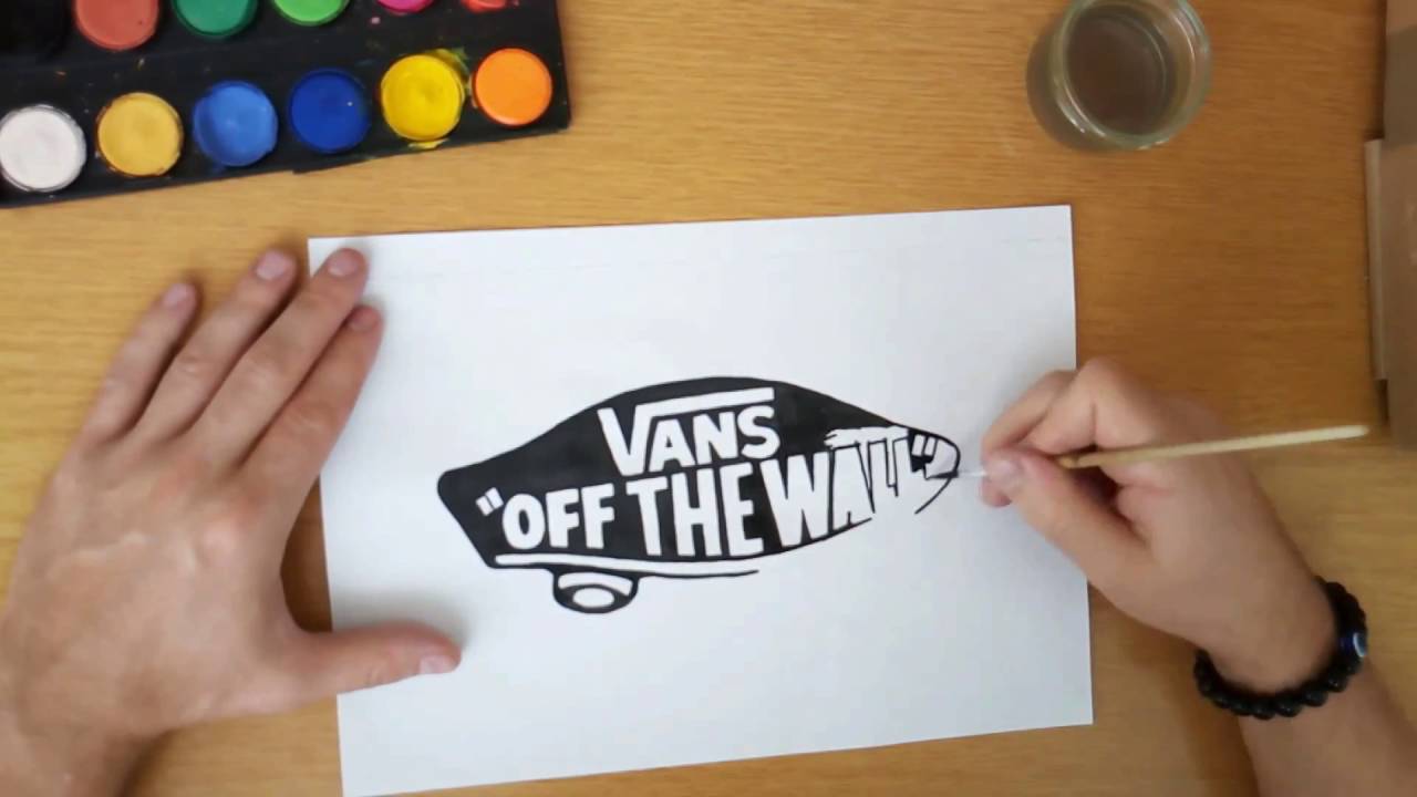 Vanz Off the Wall Logo - How to draw the Vans logo - Vans off the wall - YouTube