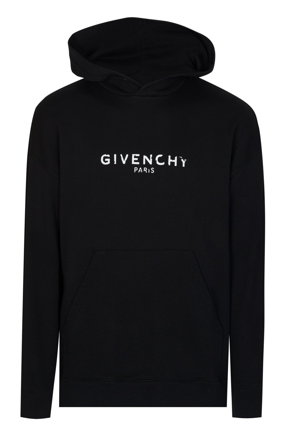 Givenchy Paris Logo - GIVENCHY Givenchy Paris Logo Hooded Sweatshirt