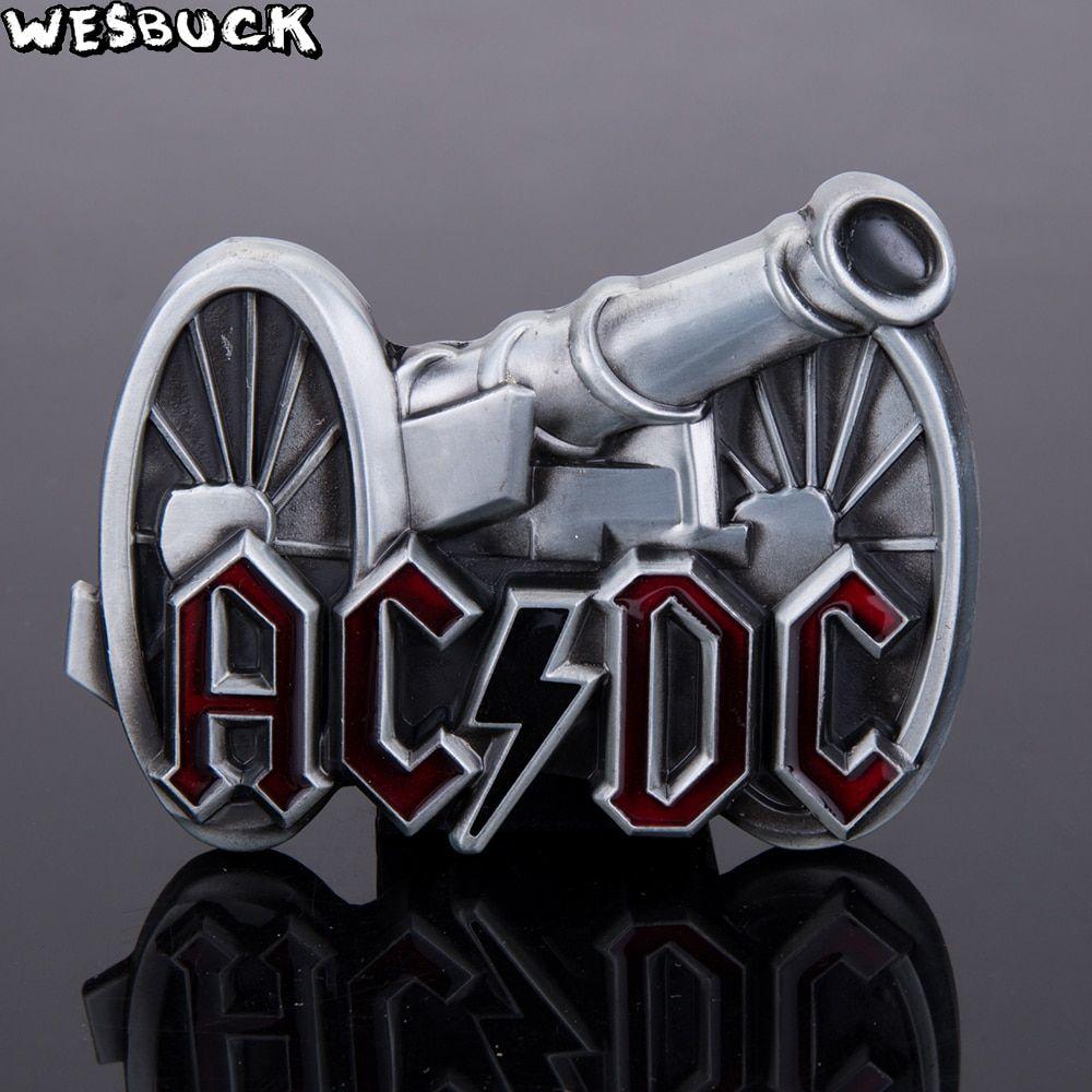 AC DC Logo - WesBuck Brand Classic 3D Cannon AC DC ACDC Logo Rock Band Punk Music ...