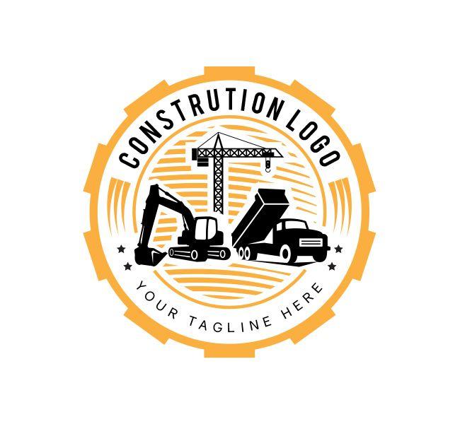 Construction Services Logo - Construction Service Logo & Business Card Template Design Love