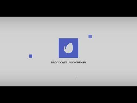 YouTube Broadcast Logo - Broadcast Logo Opener. After Effects Template