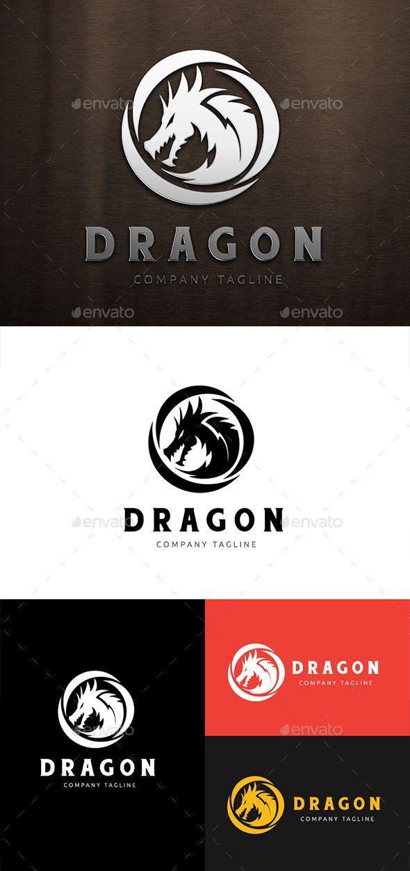 Easy Dragon Logo - Dragon Logo by babeer Logo Description:The logo is Easy to edit to ...