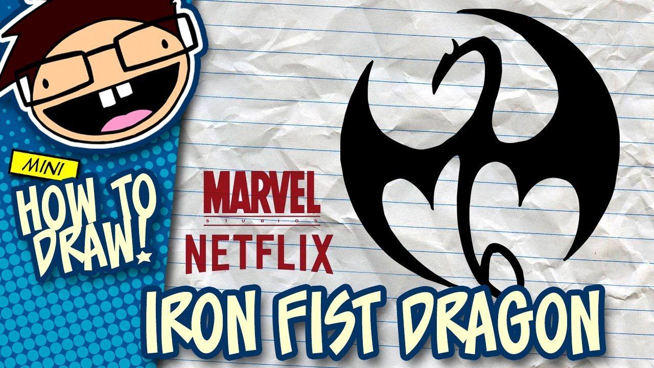 Easy Dragon Logo - How to Draw the IRON FIST Dragon Logo (Netflix Series) | Narrated ...