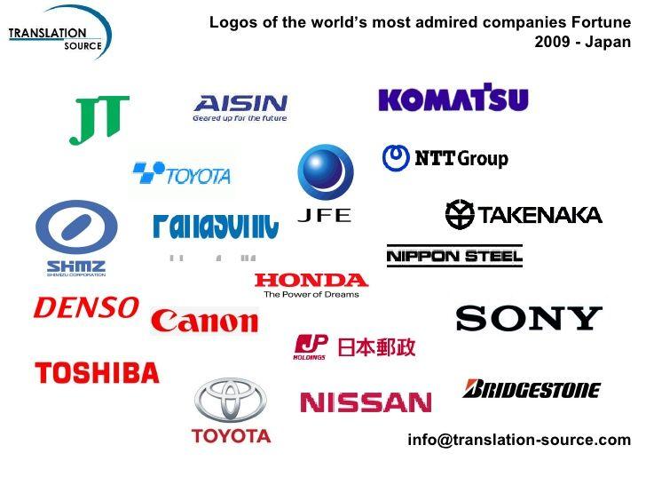 Japan Company Logo - Japanese Logos Of The Worlds Most Admired Companies Fortune 2009