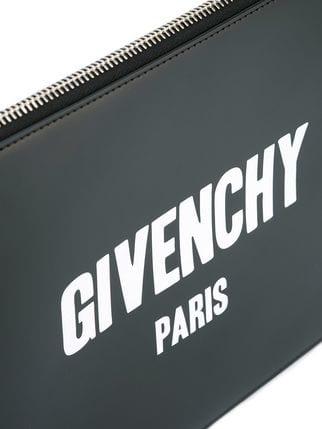 Givenchy Paris Logo - 575£ Givenchy Paris Logo Print Clutch - Buy Online - Luxury Brands ...