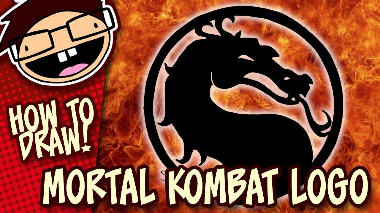 Easy Dragon Logo - How to Draw the MORTAL KOMBAT DRAGON Symbol / Logo | Narrated Easy ...