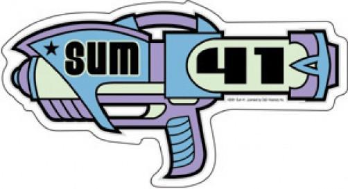 Sum 41 Logo - Sum 41 Vinyl Sticker Ray Gun Logo – Rock Band Patches