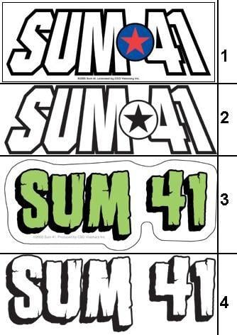 Sum 41 Logo - ROCK MERCH UNIVERSE.COM | SUM 41 STORE | T-Shirt, Sticker, DVD, CD ...
