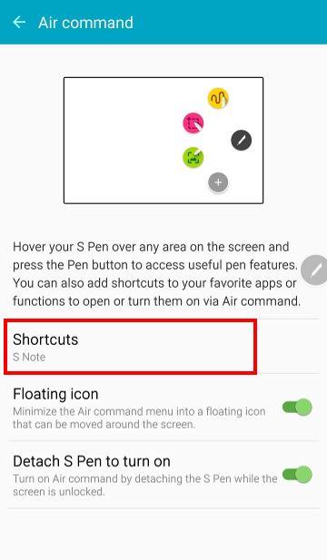 S Note App Logo - How to add app shortcuts to Galaxy Note 5 air command? - Galaxy Note ...