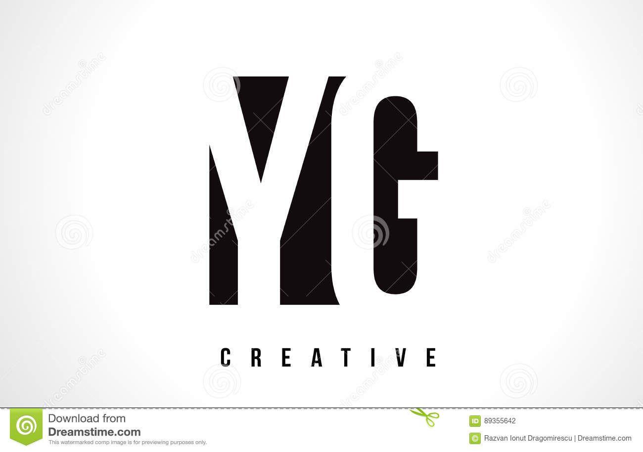 Square Letter a Logo - YG Y G White Letter Logo Design With Black Square. Stock Vector ...