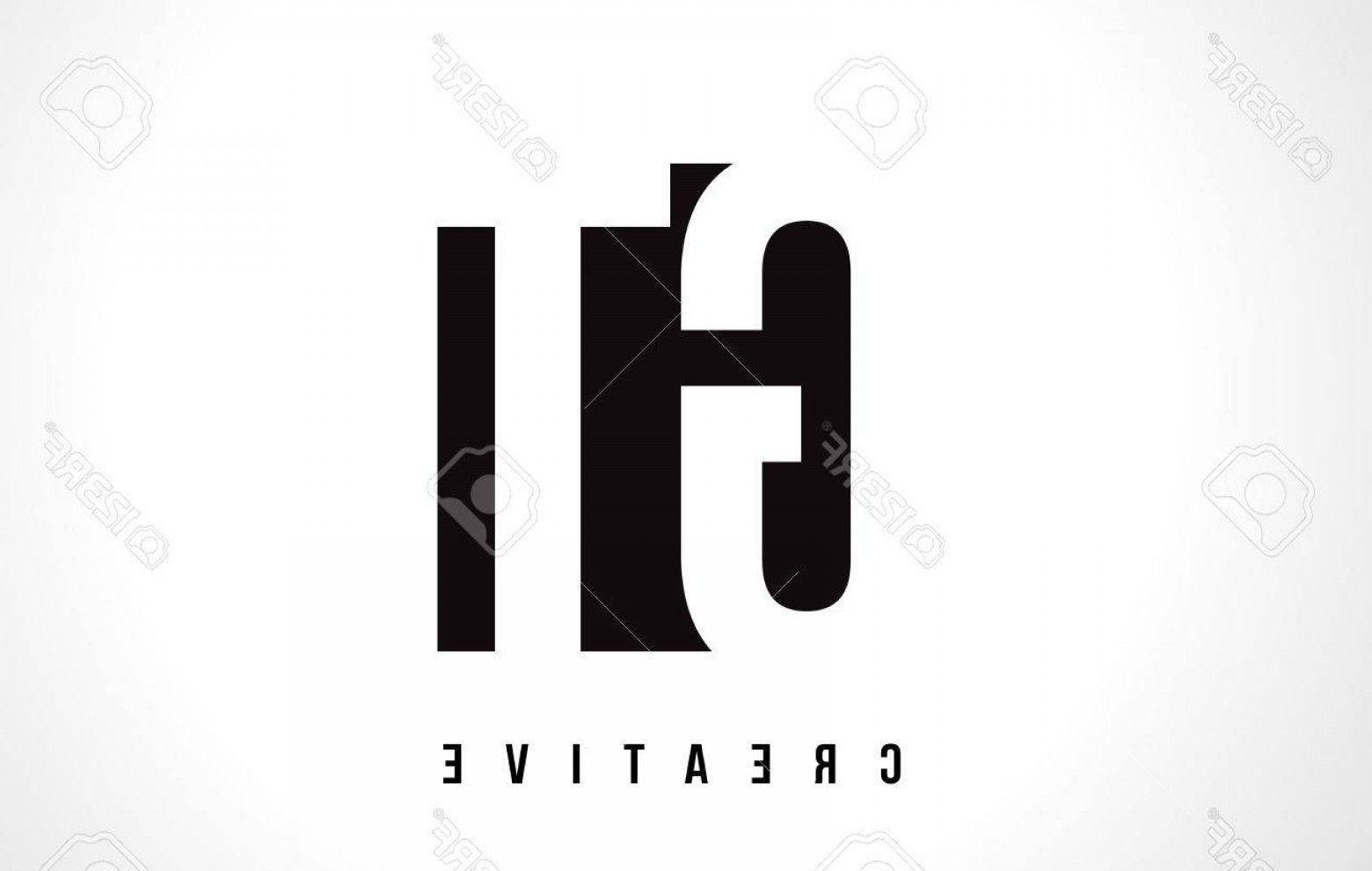 Square Letter a Logo - Photostock Vector Gt G T White Letter Logo Design With Black Square