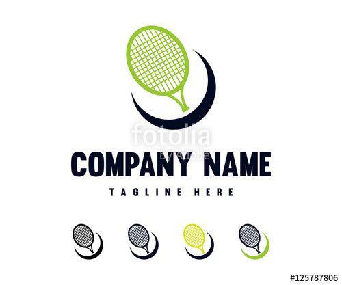 Tennis Company Logo - Circle Racket Tennis Logo Design Stock Image And Royalty Free