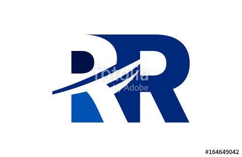 Square Letter a Logo - RR Negative Space Square Letter Logo