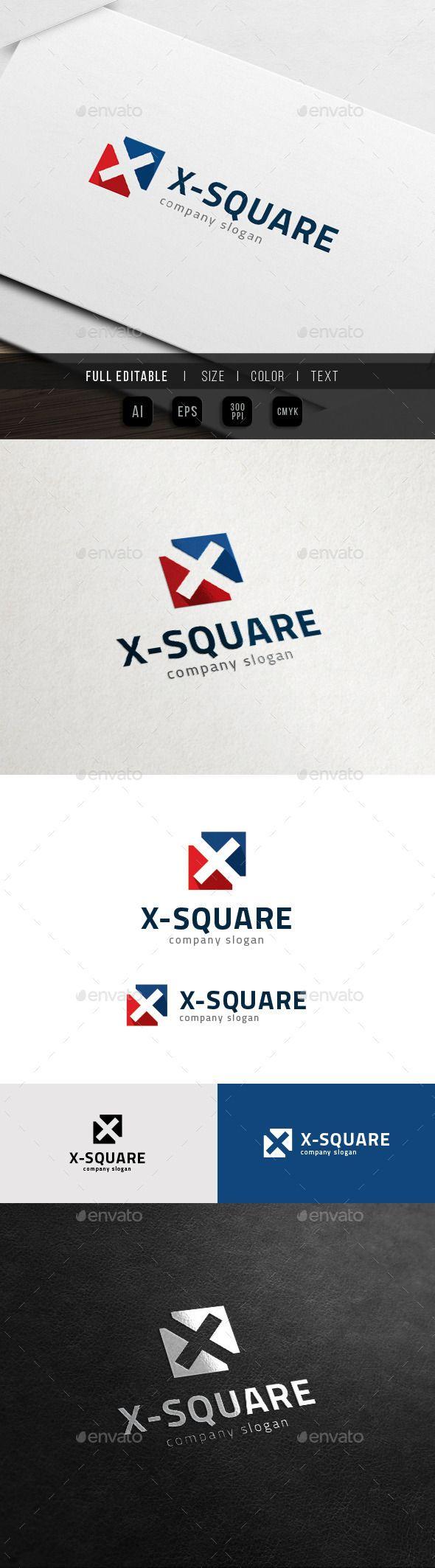 Square Letter a Logo - Game Logo Template. Logos