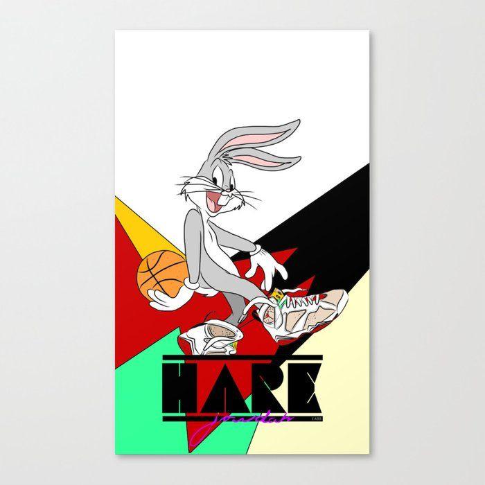 Hare Jordan Logo - HARE JORDAN Canvas Print by ea88 | Society6