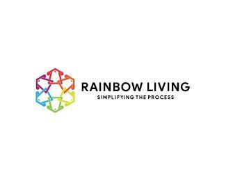 Rainbow House Logo - Rainbow House Designed