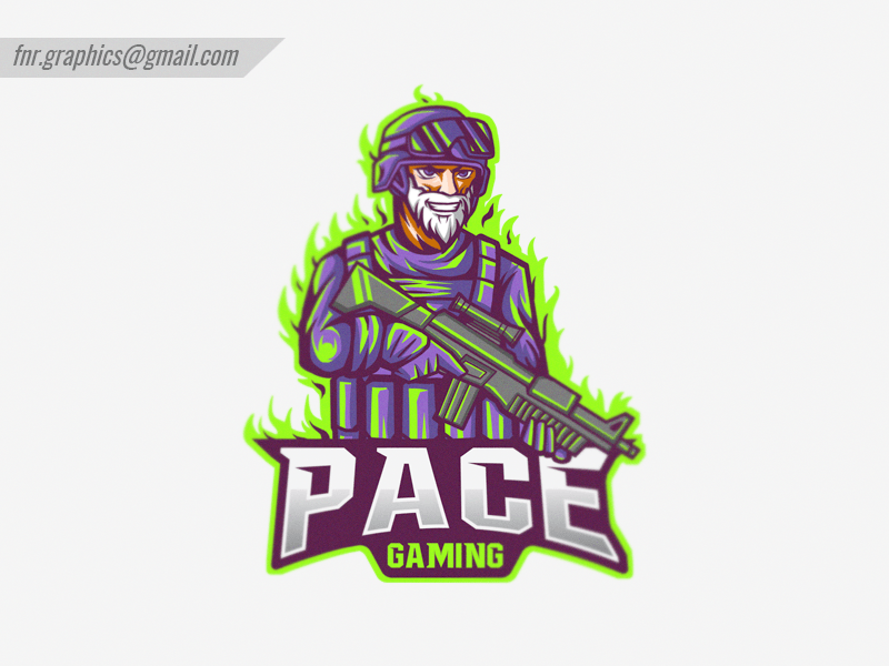 Purple and Green eSports Logo - Pace Gaming Logo by Fahrizal NR | Dribbble | Dribbble