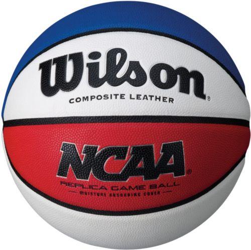 Red White and Blue Basketball Logo - Wilson NCAA Replica Official Basketball (29.5