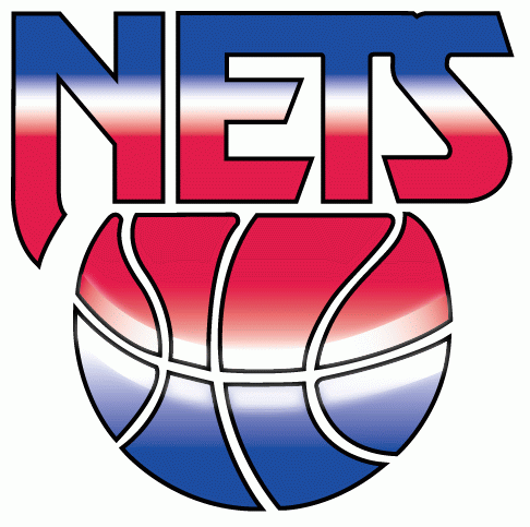 Red White and Blue Basketball Logo - New Jersey Nets Primary Logo (1990/91-1996/97) - Nets in red white ...
