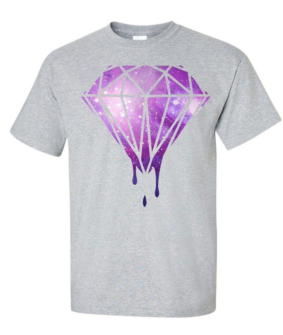 Galaxy Diamond Logo - Bleeding Melting Dripping Galaxy Blood Diamond Logo Graphic T Shirt ...
